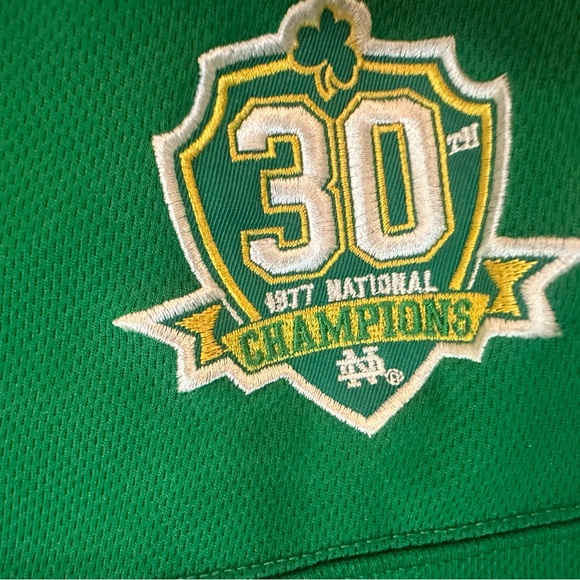 Adidas Men Notre Dame Fighting Irish Football Joe Montana Jersey Sz Large - Picture 8 of 10